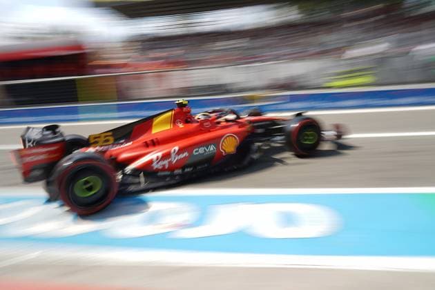 02 09 2023, Autodromo Nazionale di Monza, Monza, FORMULA 1 PIRELLI GRAN PREMIO D ITALIA 2023 ,in the picture Carlos Sainz Jr ESP , Scuderia Ferrari Monza Autodromo Nazionale di Monza Italy  eu-images-506