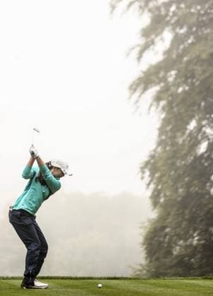 2023 KPMG Women s Irish Open, Dromoland Castle, Clare 2 9 2023 Ireland™s Beth Coulter tees off on the 7th Beth Coulter tees off on the 7th 2 9 2023  Copyright: x INPHO BenxBradyx BB1_7782