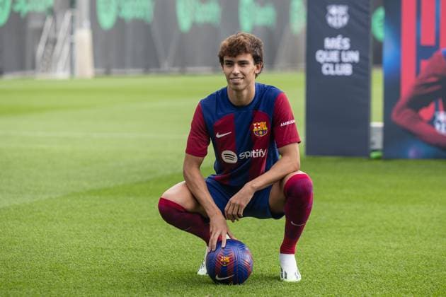 FC Barcelona, Barca Unveil New Signing Joao Felix and Joao Cancelo Joao Felix unveiling as new FC Barcelona player at Ciutat Esportiva Joan Gamper on September 02, 2023 in Barcelona, Spain Barcelona Spain  Copyright: xDAXxImagesx originalFilename:daximages-joaofeli230829_npt4E.jpg