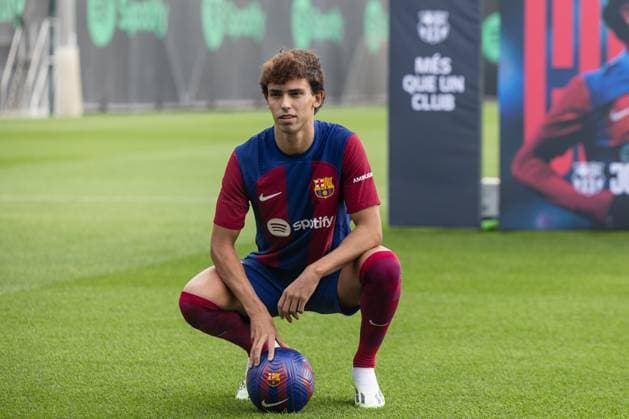 FC Barcelona, Barca Unveil New Signing Joao Felix and Joao Cancelo Joao Felix unveiling as new FC Barcelona player at Ciutat Esportiva Joan Gamper on September 02, 2023 in Barcelona, Spain Barcelona Spain  Copyright: xDAXxImagesx originalFilename:daximages-joaofeli230829_npYWL.jpg