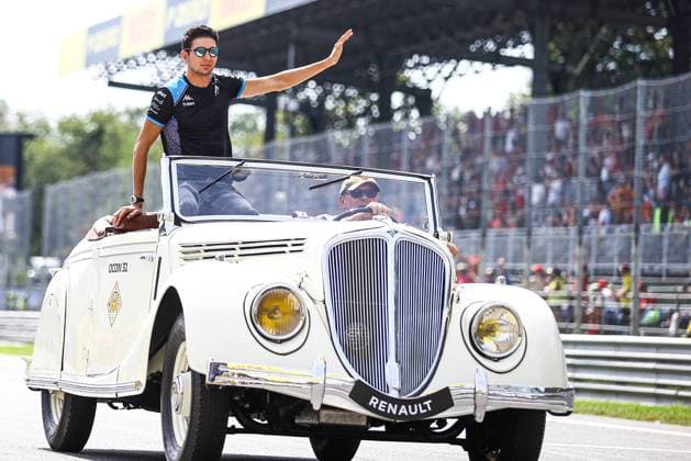 Italy, Monza, 03 09 2023, Autodromo di Monza, F1 Grand Prix of Italy Race, Esteban Ocon of France and Alpine F1 during the drivers parade Monza Autodromo di Monza Monza Italy  eu-images-645
