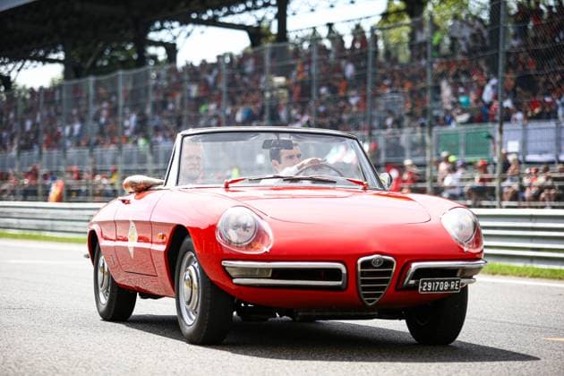Italy, Monza, 03 09 2023, Autodromo di Monza, F1 Grand Prix of Italy Race, Kevin Magnussen of Denmark and Haas F1 during the drivers parade Monza Autodromo di Monza Monza Italy  eu-images-645