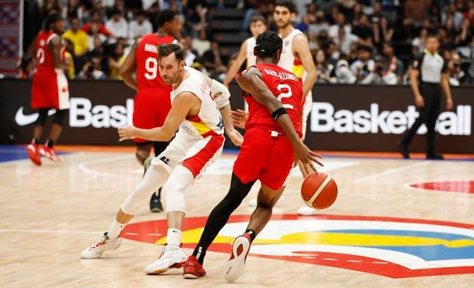 Partido de la Copa Mundial de Baloncesto entre Espana y Canada. FIBA Basketball World Cup match between Spain and Canada. ÃNGELxRIVERO  ecommerceFotos eCommerce2-140554983