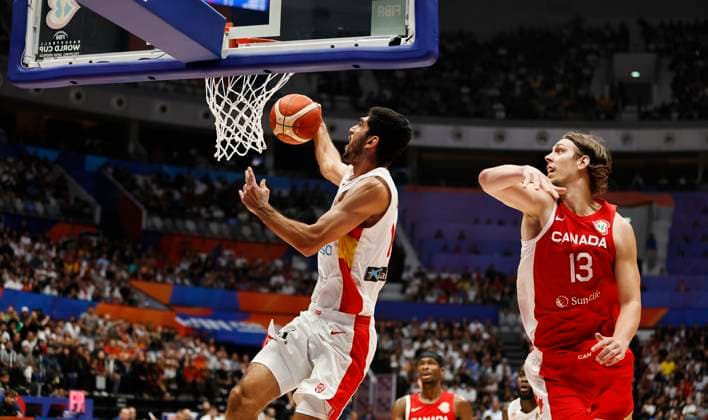Partido de la Copa Mundial de Baloncesto entre Espana y Canada. FIBA Basketball World Cup match between Spain and Canada. ÃNGELxRIVERO  ecommerceFotos eCommerce2-140554999