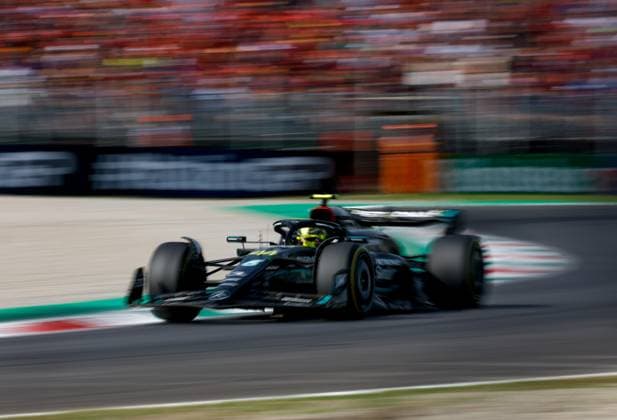 44 Lewis Hamilton GBR, Mercedes AMG Petronas F1 Team , F1 Grand Prix of Italy at Autodromo Nazionale Monza on September 3, 2023 in Monza, Italy Photo by HOCH ZWEI Monza Italy