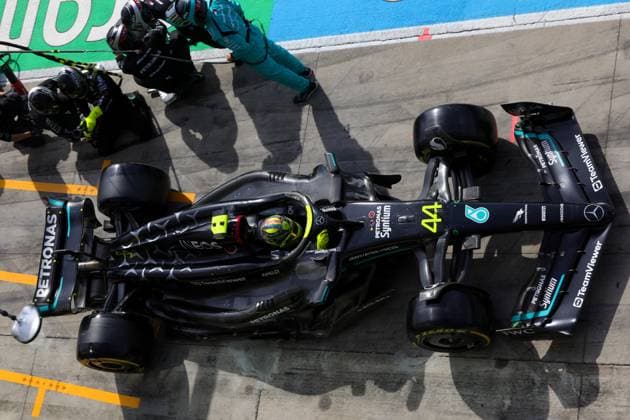 44 Lewis Hamilton GBR, Mercedes AMG Petronas F1 Team , F1 Grand Prix of Italy at Autodromo Nazionale Monza on September 3, 2023 in Monza, Italy Photo by HOCH ZWEI Monza Italy