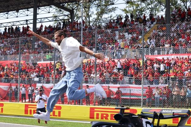 Gianmarco Tamberi, Italian high jumper, Sunday, Italian Grand Prix, motorsport, Formula 1, 2023 season, 03 09 2023 ITA, Formula 1, Autodromo Nazionale Monza, 03 09 2023 Monza Copyright: xEibner-Pressefoto Grafx EP_AGF