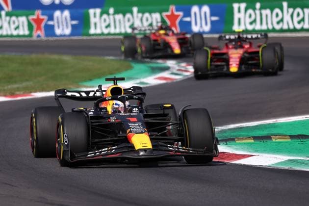 F1 Gran Prix of Italy Max Verstappen of Red Bull Racing on track during the F1 Grand Prix of Italy at Autodromo Nazionale on September 3, 2023 Monza, Italy. Monza Autodromo Nazionale Italy Copyright: xMarcoxCanonierox