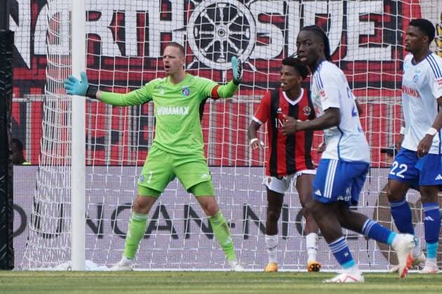 Matz Sels (RC Strasbourg) FOOTBALL : OGC Nice vs RC Strasbourg - Ligue 1 Uber Eats - Nice - 03 09 2023 NorbertScanella Panoramic 