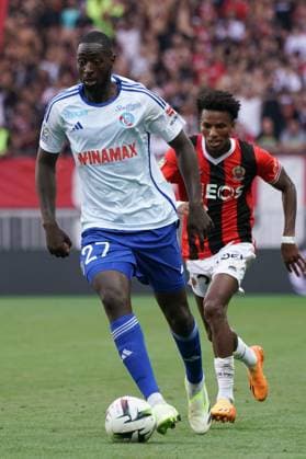 Ibrahima Sissoko (RC Strasbourg) FOOTBALL : OGC Nice vs RC Strasbourg - Ligue 1 Uber Eats - Nice - 03 09 2023 NorbertScanella Panoramic 