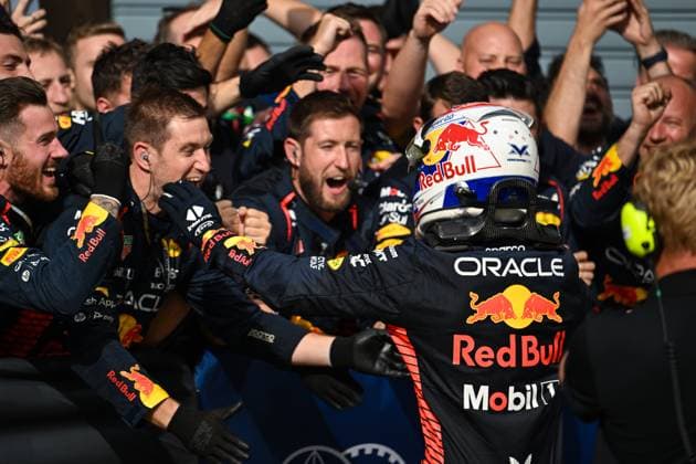 September 3, 2023, Monza, Mezzolombardo, Italy: Dutch driver Max Verstappen ( Oracle Red Bull Racing) is seen in the Parc FermoÂ¨ after he wins the FIA Formula1 Italian Grand Prix at Monza Circuit in Monza. Monza Italy - ZUMAf150 20230903_zsp_f150_009 Copyright: xDaisyxFacinellix