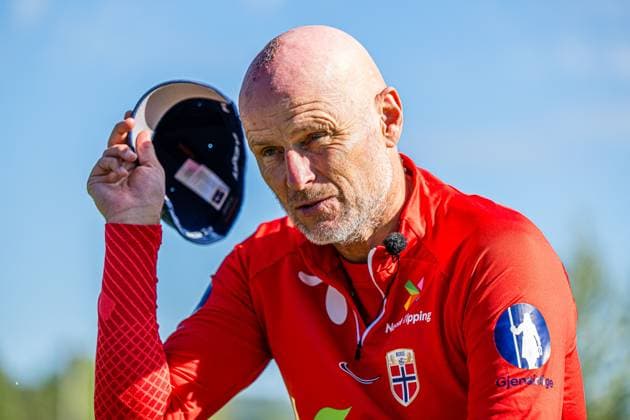 230904 Stale Solbakken, head coach of the Norwegian national football team during a press event on September 4, 2023 in Lillestrom Photo Marius Simensen BILDBYRAN COP 238 bbeng football fotboll fotboll norge norway practice soccer training trening träning  Copyright: MARIUSxSIMENSEN BB230904BB285