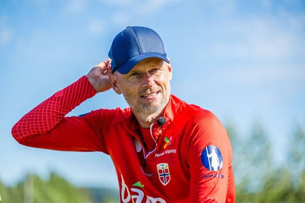 230904 Stale Solbakken, head coach of the Norwegian national football team during a press event on September 4, 2023 in Lillestrom Photo Marius Simensen BILDBYRAN COP 238 bbeng football fotboll fotboll norge norway practice soccer training trening träning  Copyright: MARIUSxSIMENSEN BB230904BB335