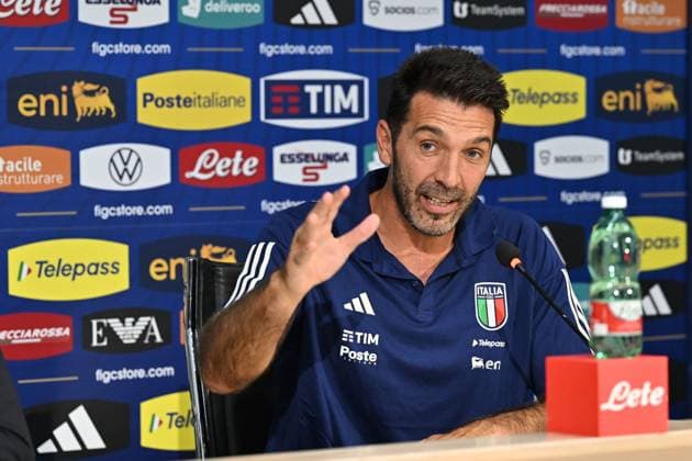 Head of Italy Delegation Gianluigi Buffon attends a press conference, PK, Pressekonferenz during Press conference of new Head of Italy Delegation Gianluigi Buffon, Other in Florence, Italy, September 04 2023  Copyright: xLisaxGuglielmi IPAxSportx xipa-ax xx 0 IPA_IPA40059326