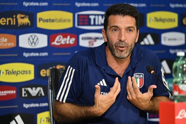 Head of Italy Delegation Gianluigi Buffon attends a press conference, PK, Pressekonferenz during Press conference of new Head of Italy Delegation Gianluigi Buffon, Other in Florence, Italy, September 04 2023  Copyright: xLisaxGuglielmi IPAxSportx xipa-ax xx 0 IPA_IPA40059327