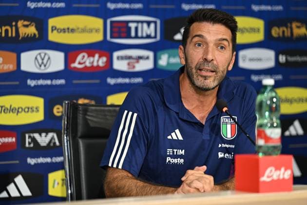 Head of Italy Delegation Gianluigi Buffon attends a press conference, PK, Pressekonferenz during Press conference of new Head of Italy Delegation Gianluigi Buffon, Other in Florence, Italy, September 04 2023  Copyright: xLisaxGuglielmi IPAxSportx xipa-ax xx 0 IPA_IPA40059328