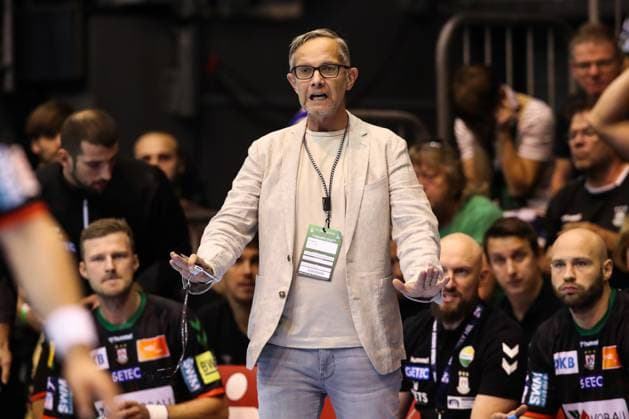 Delegate Marcus Helbig Handball Bundesliga Season 2023 2024 SC Magdeburg vs SG Flensburg Handewitt at the GETEC Arena in Magdeburg Handball,Germany,03 09 2023