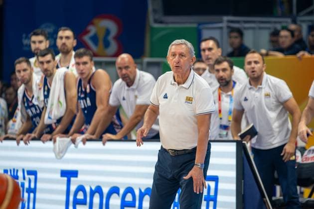 Basketball Manila Pasay 05 09 2023 FIBA Basketball World Cup 2023 Mens World Cup Quarterfinals Lithuania LTU Serbia SRB Svetislav Pesic Serbia, coach