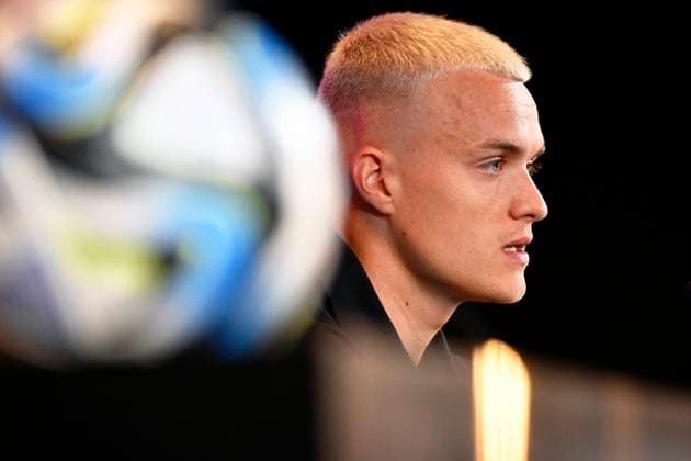 Belgium National Football Team - media activities 5 09 2023 Tubize, Belgium - September 5 : Siquet Hugo during a press conference, PK, Pressekonferenz prior to European Qualifiers EURO 2024 qualification match between Azerbaijan and Belgium on September 05, 2023 in Tubize, Belgium, 5 09 2023 Tubize Belgium  Copyright: xPeterxDexVoechtx