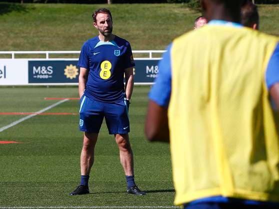 England Mens Training, St Georges Park, Sep 5 2023 England manager Gareth Southgate during the England Mens Training session at St Georges Park, Burton On Trent on September 5th - Burton Upon Trent England Copyright: xStevexBond PPAUKx PPA-051205