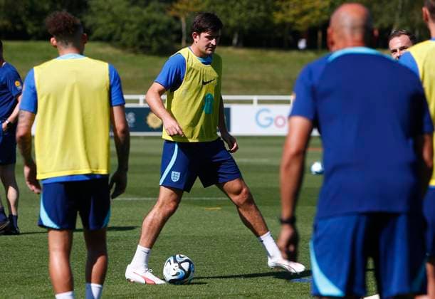 England Mens Training, St Georges Park, Sep 5 2023 Harry Maguire Manchester United, ManU during the England Mens Training session at St Georges Park, Burton On Trent on September 5th - Burton Upon Trent England Copyright: xStevexBond PPAUKx PPA-051212