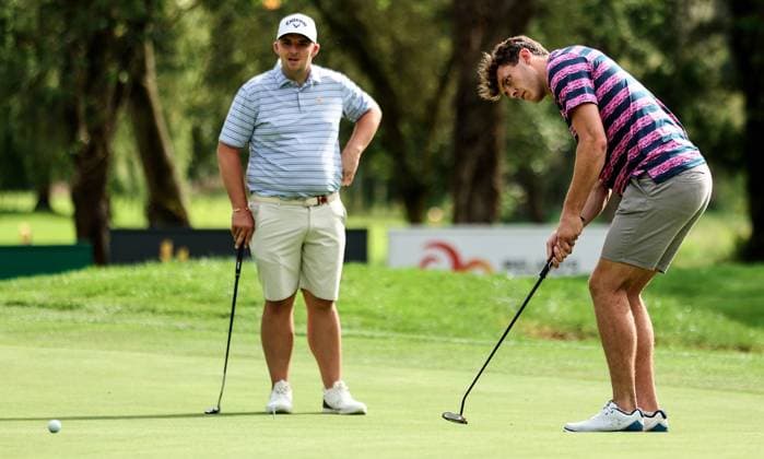 2023 Horizon Irish Open, The K Club, Kildare 6 9 2023 David Clifford putts on the 16th David Clifford putts on the 16th 6 9 2023  Copyright: x INPHO BenxBradyx 056A2473