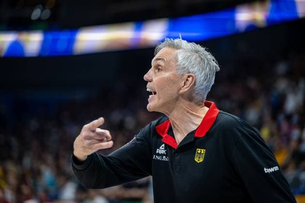 Basketball Manila Pasay 06 09 2023 FIBA Basketball World Cup 2023 Mens World Cup Quarterfinals Germany GER Latvia LAT Gordon Herbert Germany, national coach