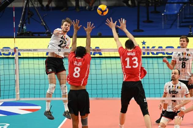 Volleyball, European Championship, Switzerland - Belgium