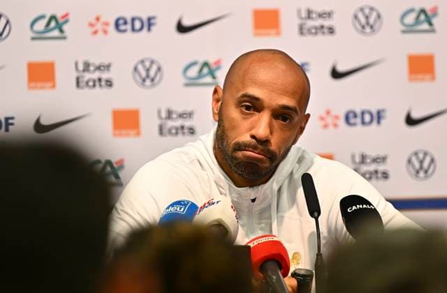 Football, France Olympic Team , Press conference with Thierry Henry
