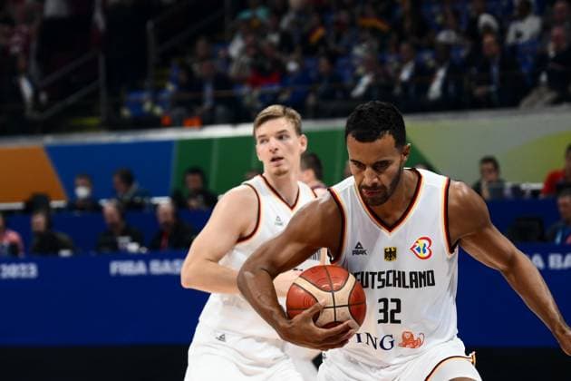 Johannes Thiemann (GER), SEPTEMBER 6 , 2023 - Basketball - FIBA World Cup 2023 - Quarter-Finals match between Germany 81-79 Latvia at Mall of Asia Arena, Manila, Philippines.  (228458345)