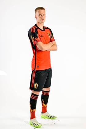Pre season photo call U21, U 21 national team, Nationalteam TUBIZE, BELGIUM - SEPTEMBER 07 : Arthur Vermeeren during the pre season photo call of the Belgian U21 national team prior to the 2023 - 2024 season on September 7, 2023 in Tubize, BELGIUM, 07 09 2023 Tubize BELGIUM  Copyright: xSesx