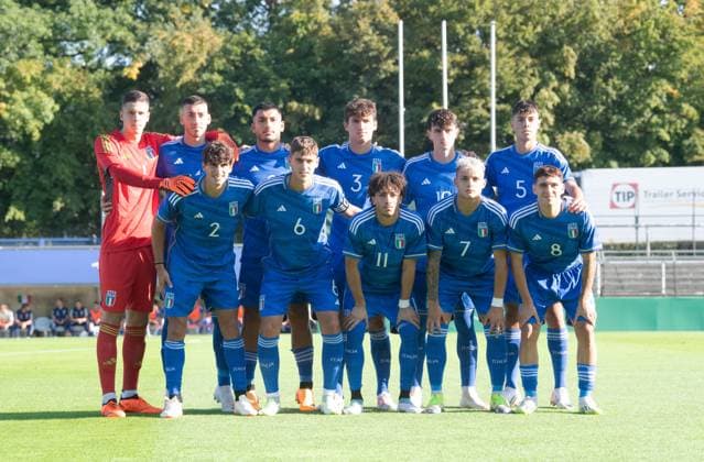 Football, U20, season 2023 24, Elite League U20 1 matchday , Germany U20 Italy U20 in Berlin, team photo Italy, 07 09 2023, Copyright: xSebastianxRäppold MatthiasxKochx