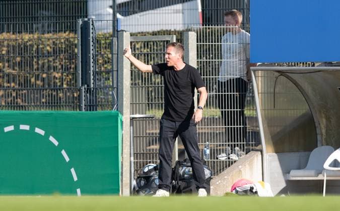 Football, U20, season 2023 24, Elite League U20 1 matchday , Germany U20 Italy U20 in Berlin, coach Hannes Wolf U20 Germany , 07 09 2023, Copyright: xSebastianxRäppold MatthiasxKochx