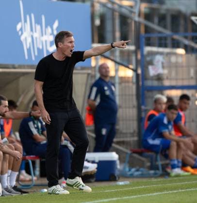 Football, U20, season 2023 24, Elite League U20 1 matchday , Germany U20 Italy U20 in Berlin, coach Hannes Wolf U20 Germany , 07 09 2023, Copyright: xSebastianxRäppold MatthiasxKochx