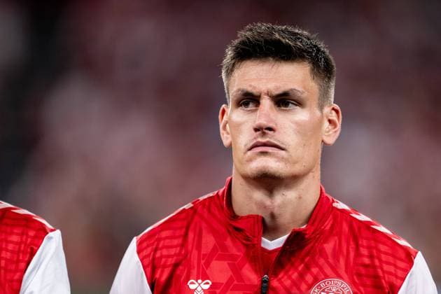 230907 Joakim Maehle of Denmark ahead of the UEFA Euro Qualifier football match between Denmark and San Marino on September 7, 2023 in Copenhagen Photo Petter Arvidson BILDBYRAN code PA PA0645 bbeng football soccer fotboll fotboll uefa euro qualifier landskamp em kval em kvalifisering em kvalik denmark danmark San Marino  Copyright: PETTERxARVIDSON BB230907PA169