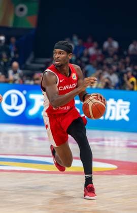 September 8, 2023, Manila, Philippines: FIBA World Cup Basketball semi-Final. Serbia vs Canada. Canadas Shai GILGEOUS-ALEXANDER in action Manila Philippines - ZUMAr144 20230908_zap_r144_004 Copyright: xJaynexRussellx
