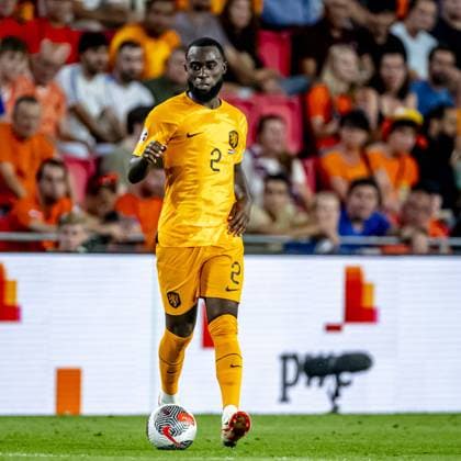 EINDHOVEN, Netherlands, 07-09-2023, football, Philips stadium, European Qualifier EK 2024, season 2023 2024, during the match Netherlands - Greece, Netherlands player Lutsharel Geertruida Netherlands - Greece  x22260329x Copyright: