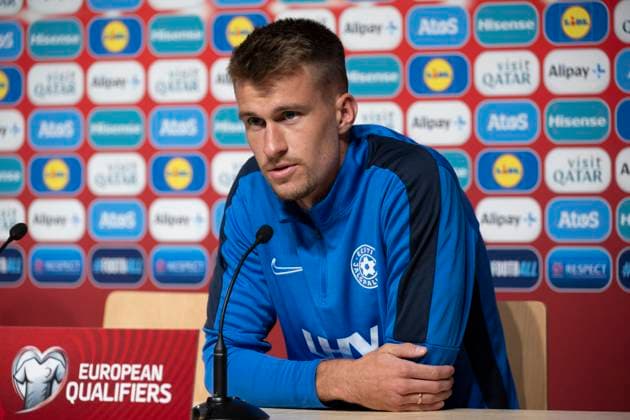 TALLIN 20230908 Estonias national team player Mattias Käit at the press conference ahead of tomorrows European Championship qualifier against Sweden TALLIN ESTONIA x10060x  Copyright: xHenrikxMontgomery TTx EM-KVAL ESTLAND PK TALLIN