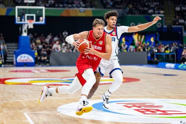 Basketball Manila Pasay 08 09 2023 FIBA Basketball World Cup 2023 Mens World Cup Semifinals United States of America USA Germany GER Moritz Wagner Germany, No 13