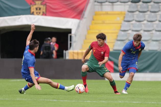 Football, U21, Euro Quali, Portugal - Andorra