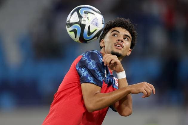 Aiman Dardari Luxembourg 9 Portrait Football, UEFA European Championship Qualifiers 2024, 2023 2024 season, Group J, European Qualifiers 08 09 2023 Luxembourg Iceland vs Iceland Stade de Luxembourg, Luxembourg