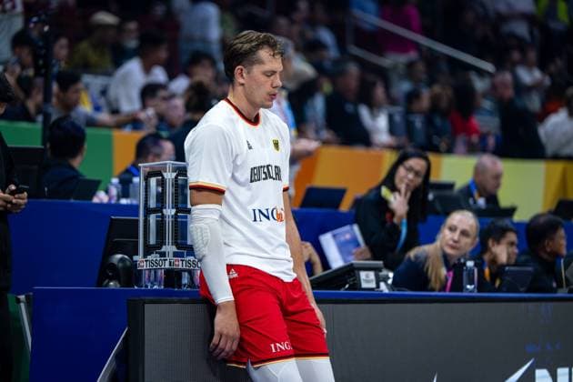 Basketball Manila Pasay 08 09 2023 FIBA Basketball World Cup 2023 Mens World Cup Semifinals United States of America USA Germany GER Moritz Wagner Germany, No 13 before the game