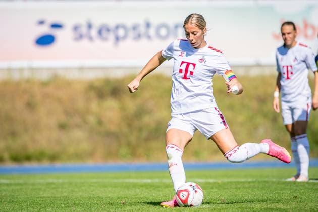 DFB Pokal Women, SFC Stern 1900 vs 1 FC Koeln Berlin, 09 09 2023 Sharon Beck 1 FC Koeln, 10 shoots penalty to 0 2 DFB Pokal Women 2 Round, SFC Stern 1900 vs 1 FC Koeln, Stadion Lichterfelde, Berlin 09 09 2023 DFL REGULATES PROHIBIT ANY USE OF PHOTOGRAPHS AS IMAGE SEQUENCES AND OR QUASI VIDEO Copyright: xBEAUTIFULxSPORTS LucianoxLimax