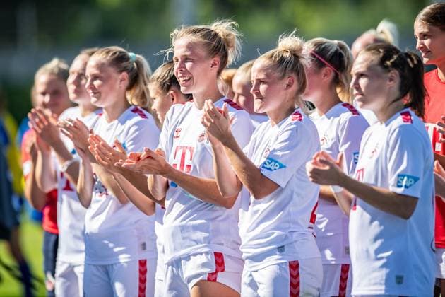 DFB Pokal women, SFC Stern 1900 vs 1 FC Koeln Berlin, 09 09 2023 Celina Degen 1 FC Koeln, 5 celebrate the victory DFB Pokal women 2 round, SFC Stern 1900 vs 1 FC Koeln, Stadion Lichterfelde, Berlin 09 09 2023 DFL REGULATIONS PROHIBIT ANY USE OF PHOTOGRAPHS AS IMAGE SEQUENCES AND OR QUASI VIDEO Copyright: xBEAUTIFULxSPORTS LucianoxLimax