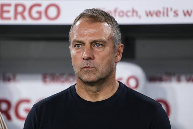 Sports, football, UEFA DFB international match season 2023 2024 international match A national team Germany Japan 09 09 2023, Volkswagen Arena Wolfsburg Hans Dieter Flick national coach Germany Wolfsburg Volkswagen Arena Lower Saxony Germany