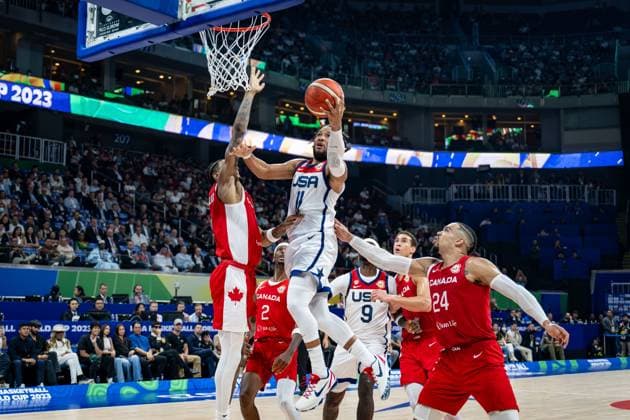Basketball, World Cup, 3rd place match, USA - Canada