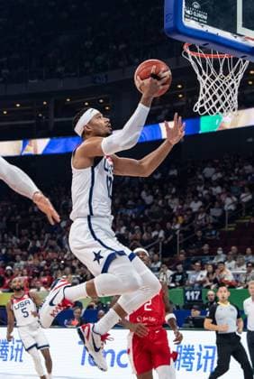 September 10, 2023, Manila, Philippines: FIBA World Cup Basketball 3rd 4th playoff U.S.A. vs Canada at the Mall of Asia Arena Manila Philippines. USAs Josh HART in action Manila Philippines - ZUMAr144 20230910_zap_r144_004 Copyright: xJaynexRussellx