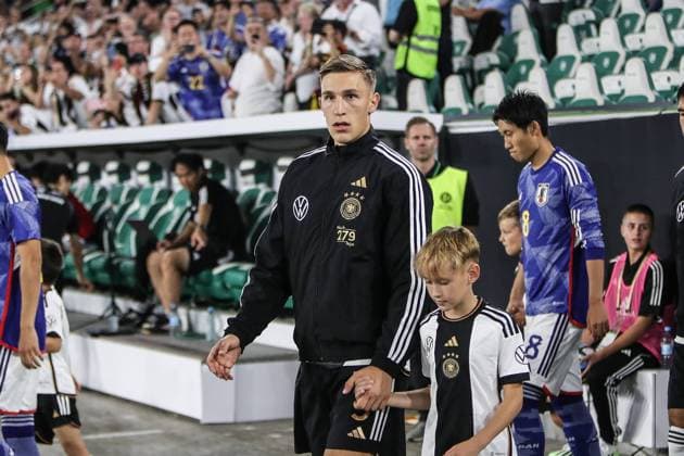Sports, Football, UEFA DFB International Match Season 2023 2024 International Match A National Team Germany Japan 09 09 2023, Volkswagen Arena Wolfsburg Nico Schlotterbeck Germany, 5 Wolfsburg Volkswagen Arena Niedersachsen Germany