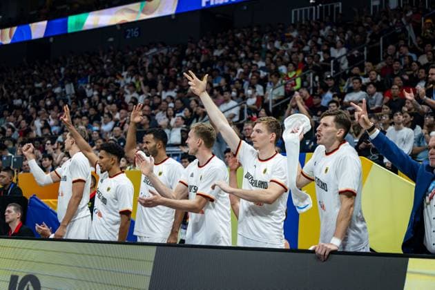 Basketball Manila Pasay 10 09 2023 FIBA Basketball World Cup 2023 World Cup Men Final Germany GER Serbia SRB Cheers Germany