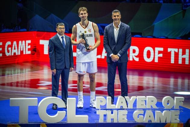 Basketball Manila Pasay 10 09 2023 FIBA Basketball World Cup 2023 World Cup Men Final Germany GER Serbia SRB MVP Franz Wagner Germany, No 09